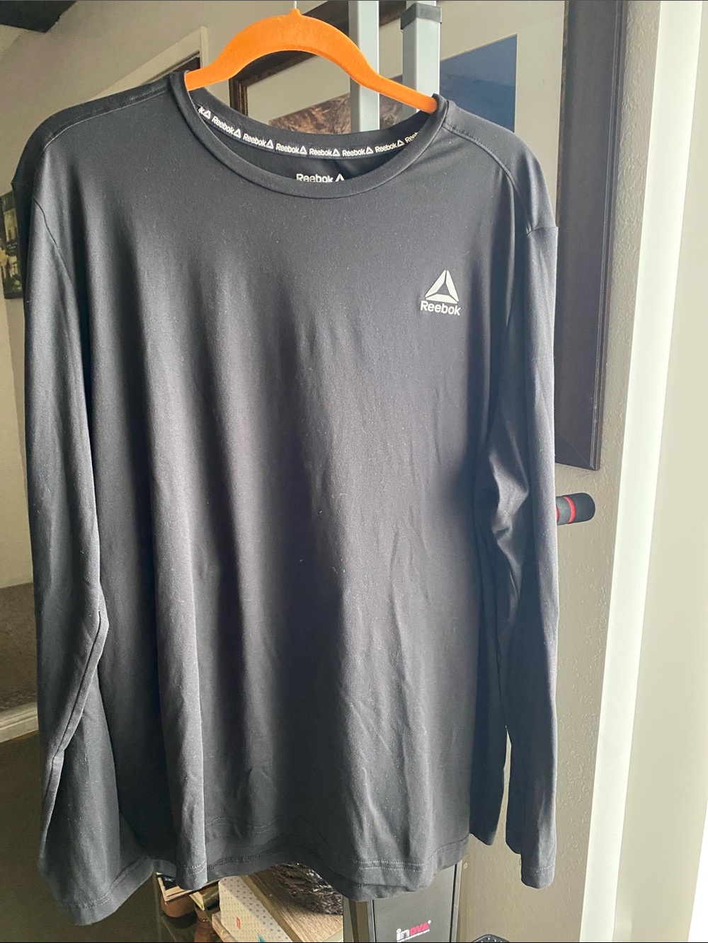 Reebok Men’s Long-Sleeve Crew Shirt - Black